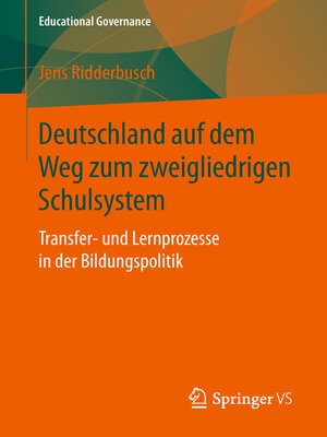 cover image of Deutschland auf dem Weg zum zweigliedrigen Schulsystem